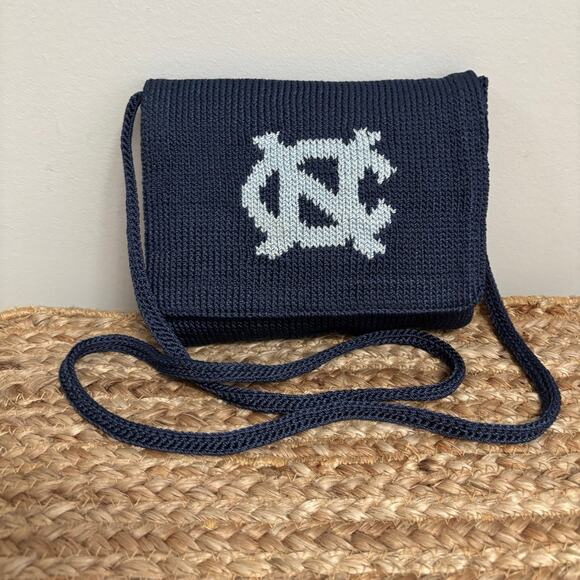 The Sak Handbags - The Sak Carolina UNC Tar Heels Crochet Crossbody Purse Bag Game Day Collegiate